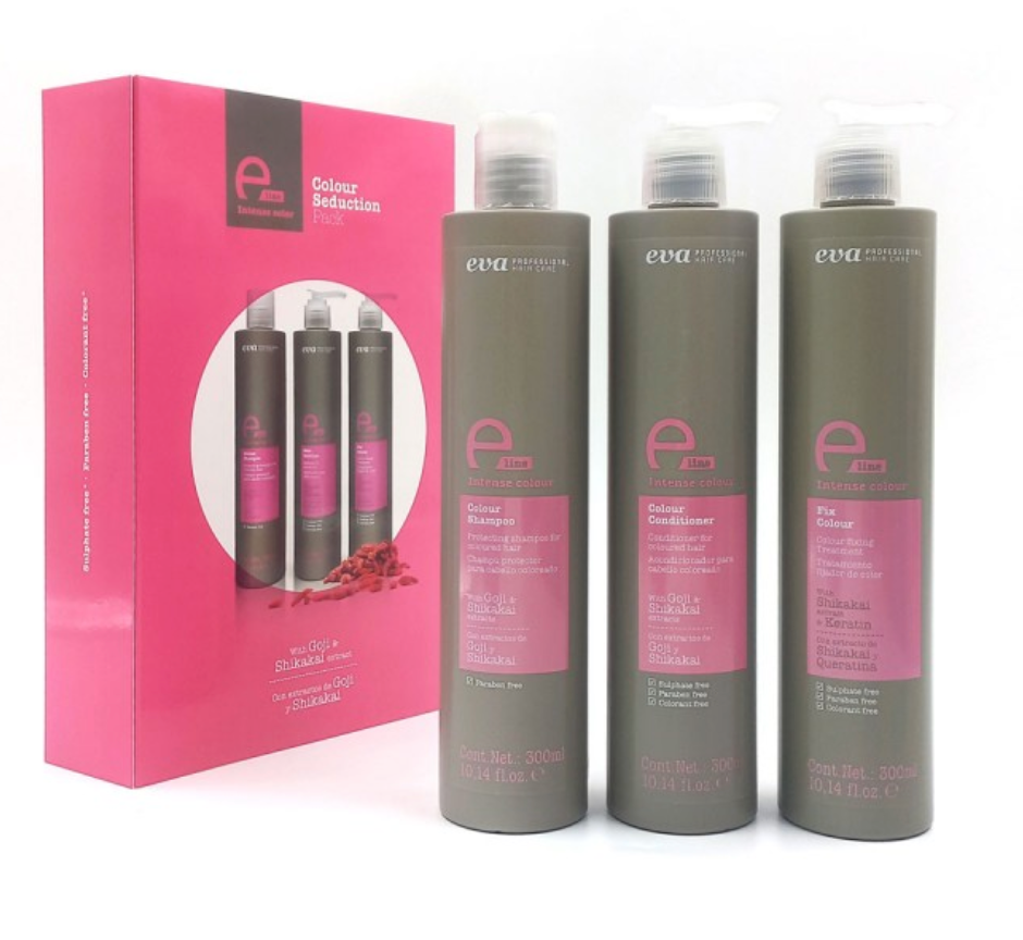 Eva | E-line | Colour Pack | Shampoo, Conditioner and Leave-in