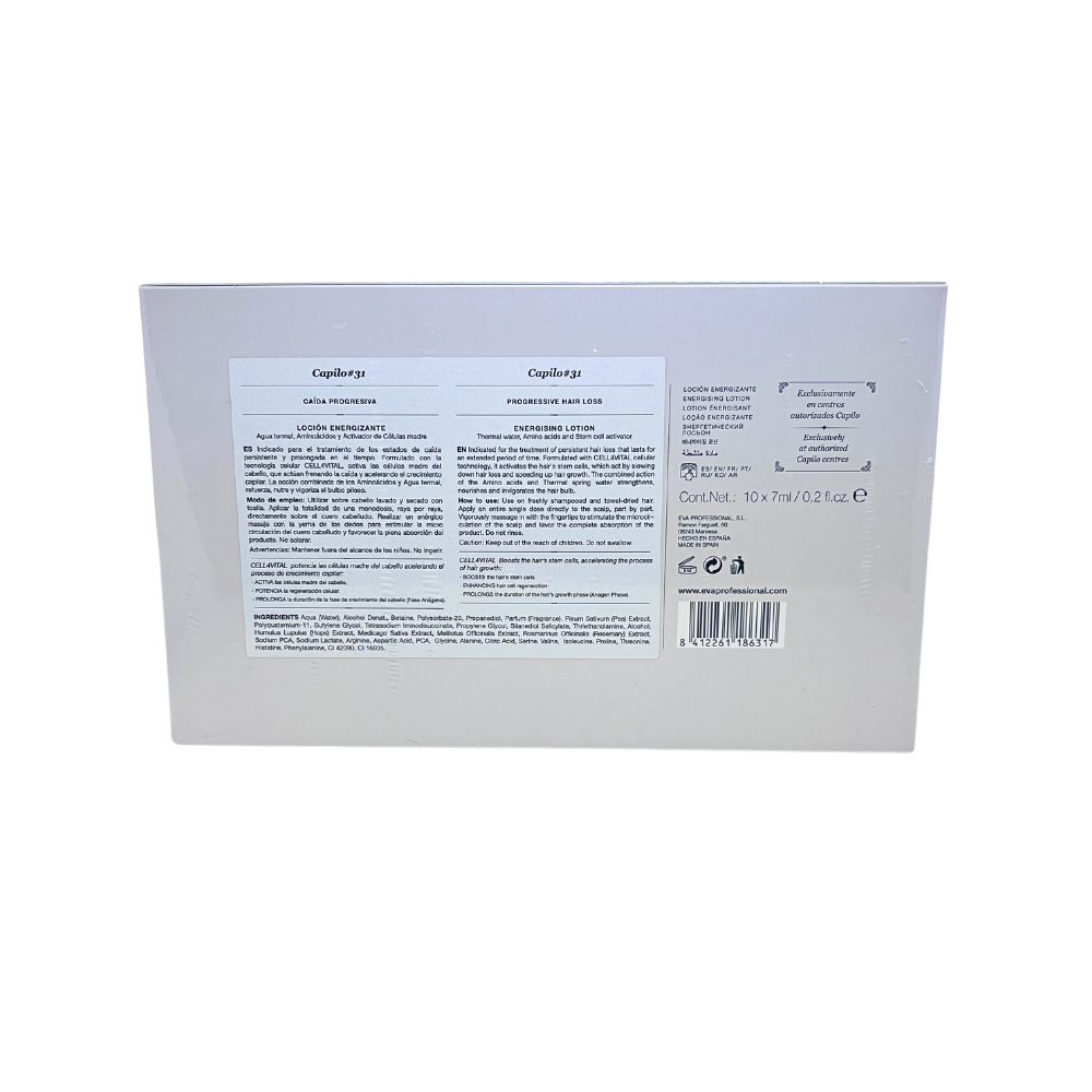 Eva | Capilo Energikum #31 | Aqua-Infusion Leave-In Scalp Lotion | Progressive Hair Loss