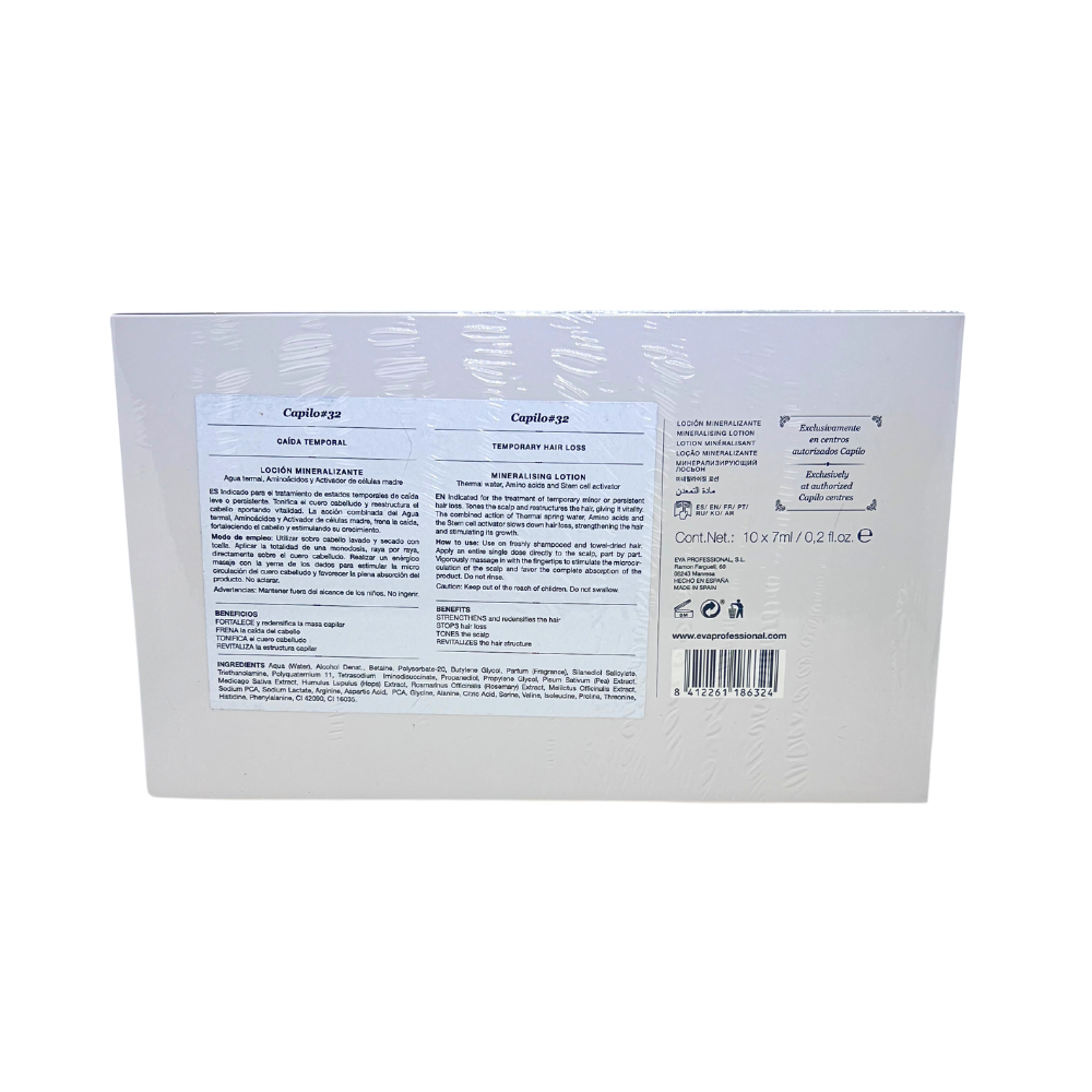 Eva | Capilo Energikum #32 | Aqua-Infusion Leave-In Scalp Lotion | Temporary Hair Loss