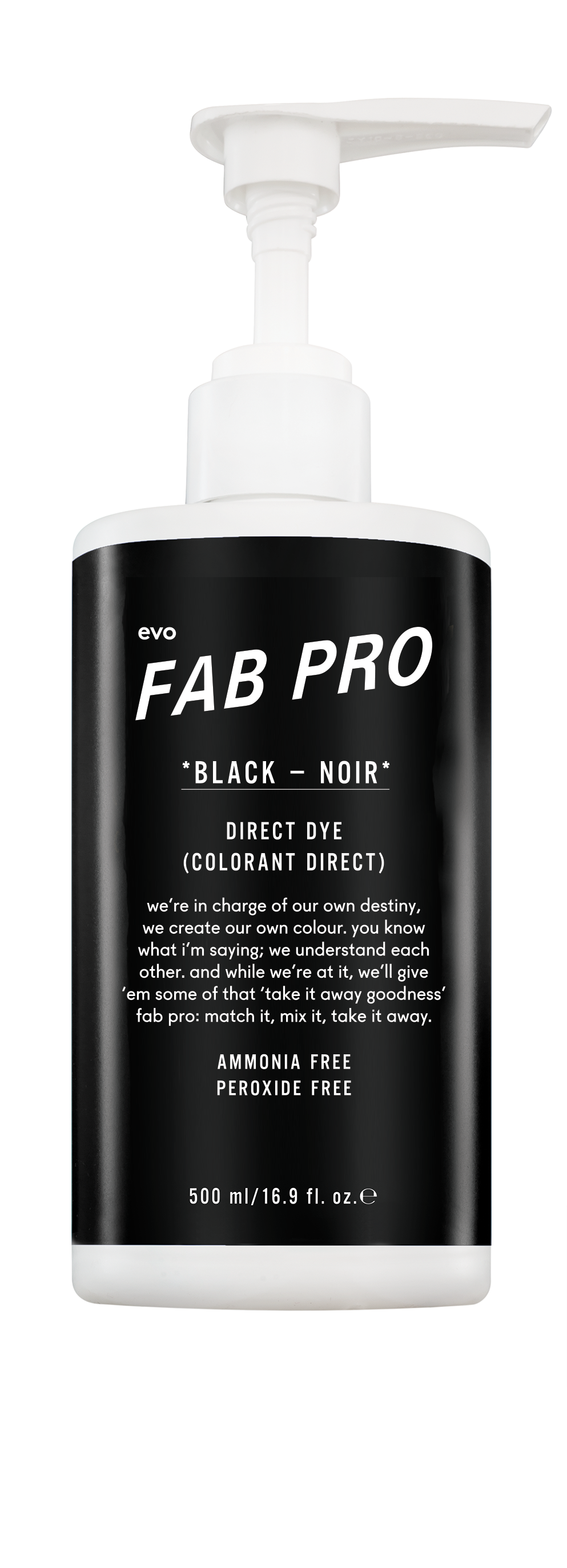 Evo | Fabuloso Pro | Black Colour Intensifier | 500ml