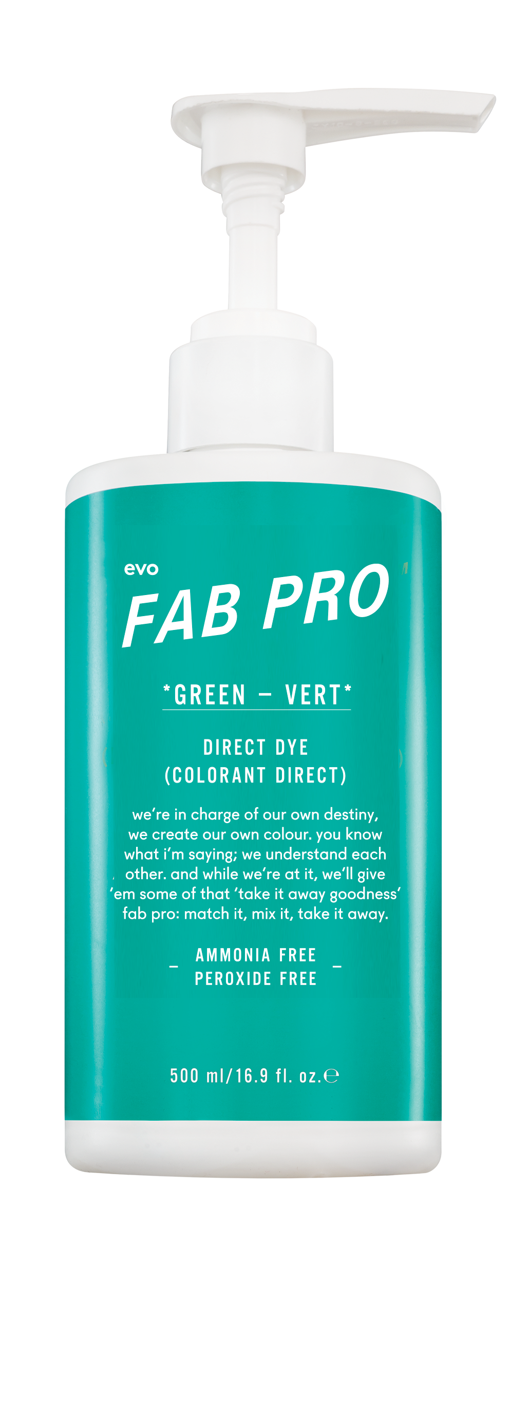 Evo | Fabuloso Pro | Green Colour Intensifier | 500ml