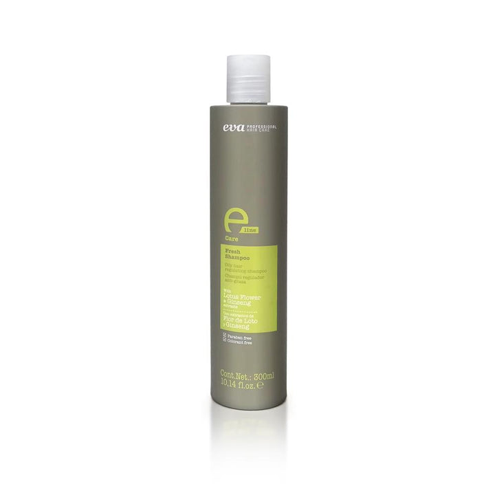 Eva E-Line Fresh Oil Regulating Shampoo bottle for oily hair.