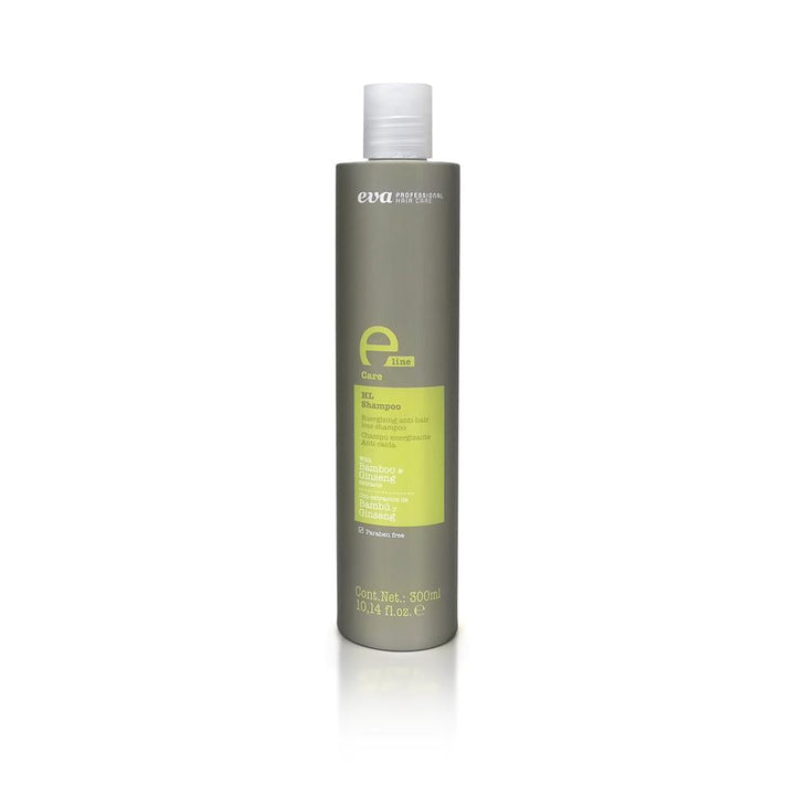Eva E-Line HL Shampoo for Hair Loss, energizing anti-hair loss formula, nutrient-rich for hair growth.