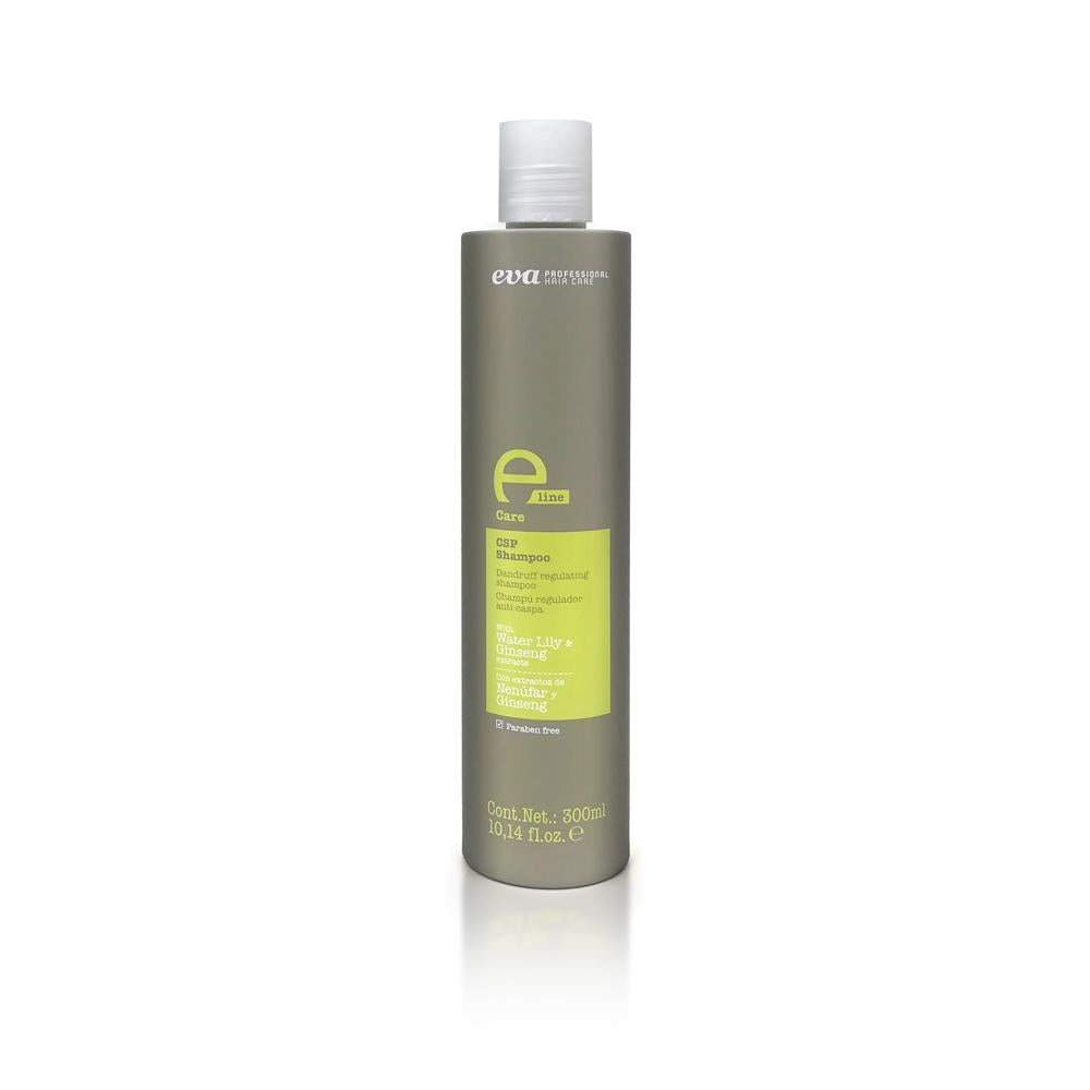 CSP Dandruff Shampoo bottle with green label, 300ml size.