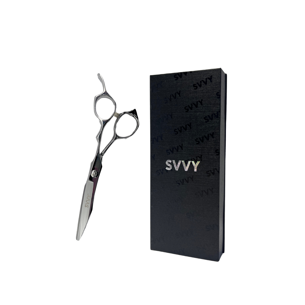 SVVY | Steel Scissors | 5.75” VG10 offset| Silver