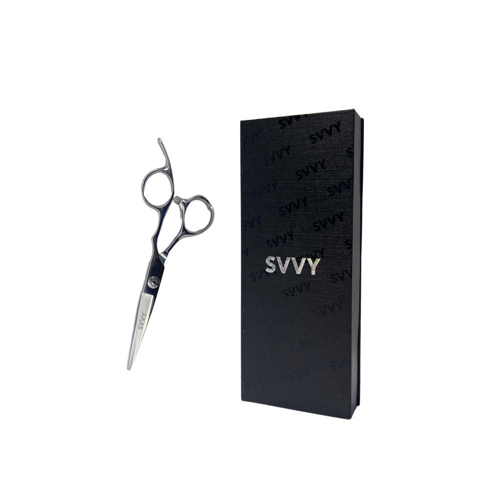 SVVY | Steel Scissors | 5” VG10 offset | Silver