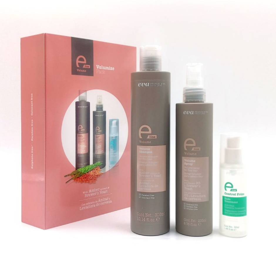 Eva | E-line | Volume Pack | Shampoo, Spray and Serum