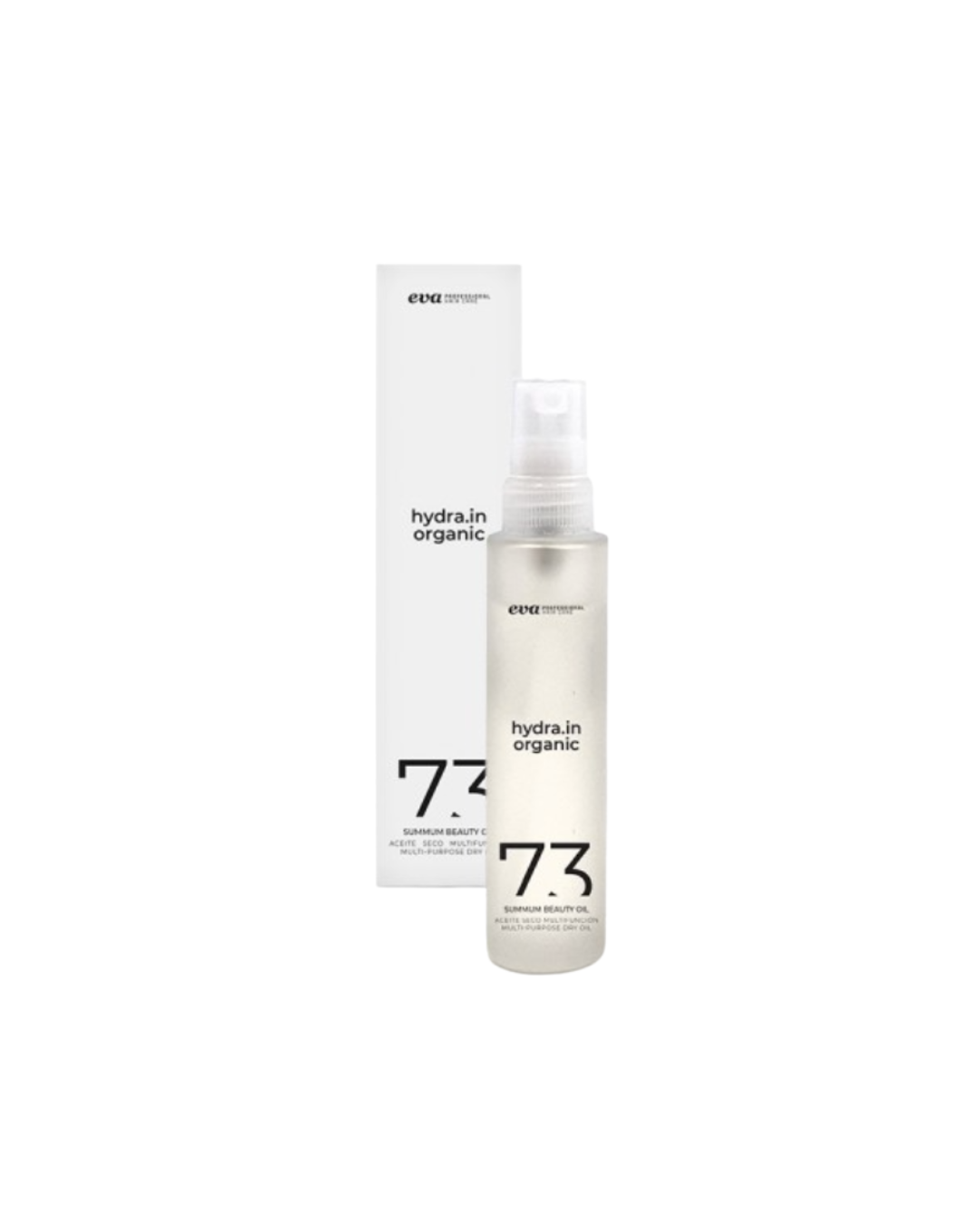Eva | Hydra-in Organic #73 Summum Dry Beauty Oil | 3-in-1 Weightless Oil for Hair, Body & Face