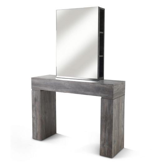 REM | Oasis | Styling Unit | 2 Position Wall with Storage Mirror